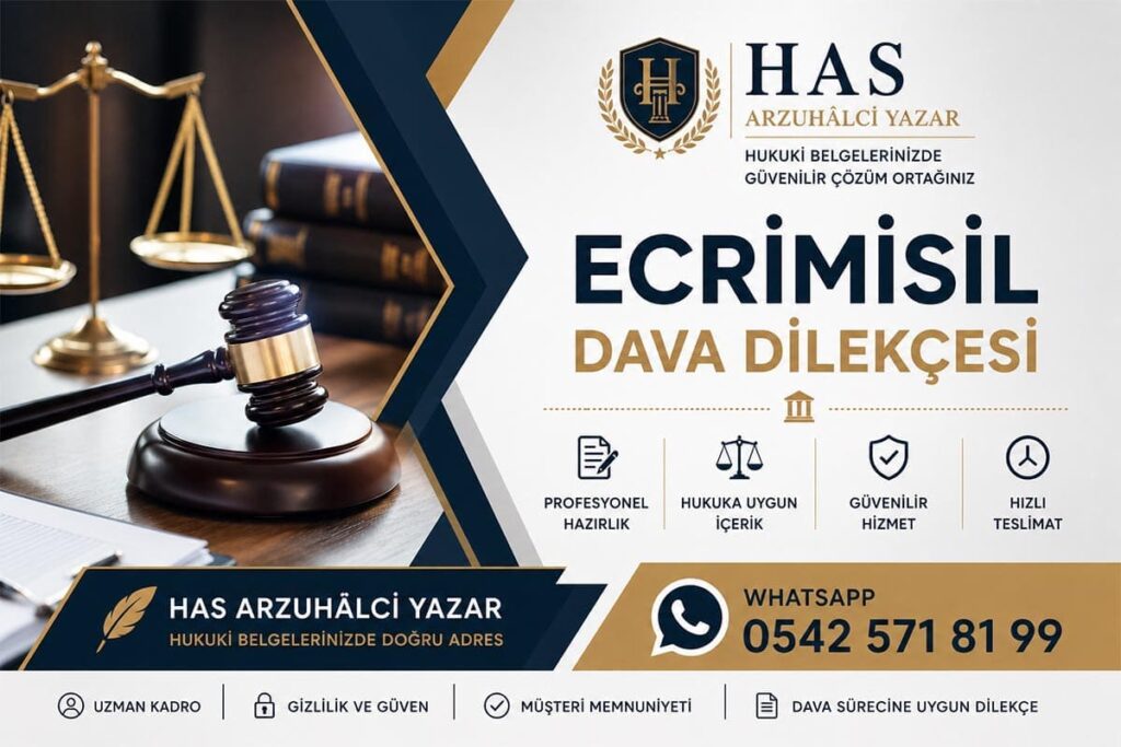 Ecrimisil Dava Dilekçesi